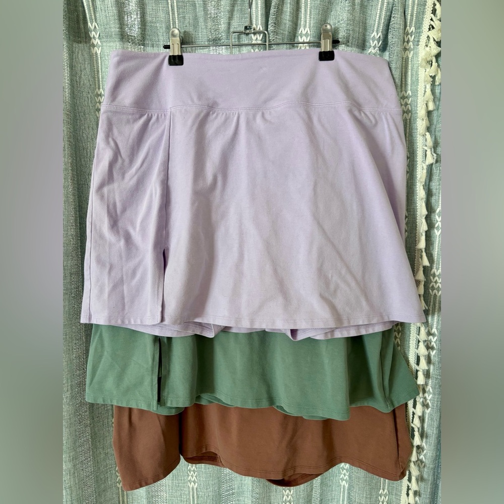 Old Navy Women's Skort Set - Green, Lavender, Clay